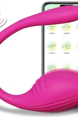 APP & Remote Control G-spot Vibrator Panty Egg Vibrators Dildo Anal Sex Toys with 10 Vibration Modes,Long Distance Wearable Waterproof Massager Vagina Stimulator for Women and Couple (Rose)