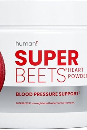 HumanN SuperBeets Beet Root Powder - Non-GMO Beetroot Superfood - Nitric Oxide Supplement for Heart Health, Circulation & Blood Pressure Support - Black Cherry, 30 Servings