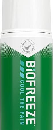 Biofreeze Roll On Pain Relief, Knee & Lower Back Relief, Arthritis Pain Reliever, Sore Muscle Relief, Neck Pain Relief, Cooling Joint Pain, FSA Eligible, Menthol Gel 25 Fl Oz