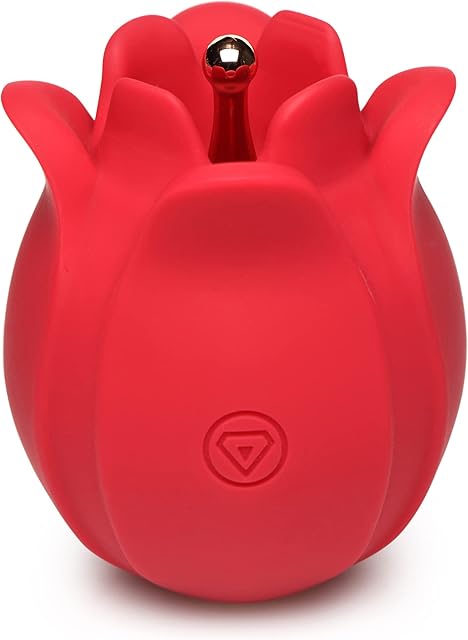 BLOOMGASM Orchids Wild Vibrating Pinpoint Rose Tickler for Women & Couples Premium Silicone with Powerful Vibrating Pinpoint Stimulation & Rechargeable Rose Vibrator Red