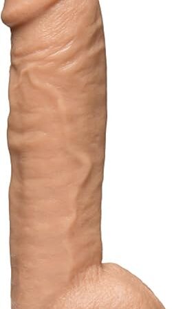 Doc Johnson Vac-U-Lock - Hung - Made of R5 PVC - 12 Inch Dildo with Massive 8.5 Inches of Girth - F-Machine and Harness Compatible - Vanilla