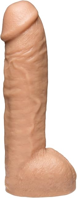 Doc Johnson Vac-U-Lock - Hung - Made of R5 PVC - 12 Inch Dildo with Massive 8.5 Inches of Girth - F-Machine and Harness Compatible - Vanilla