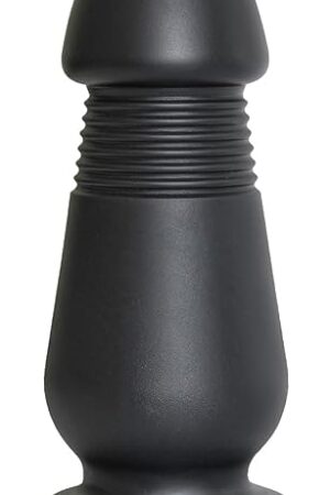 Huge Anal Plug 2.36 Inch Big Dildo Penis Adult Sex Toys Liquid Silicone Material Strong Suction Cup Hand-Free Insert Butt Vaginal Women Men(Black)