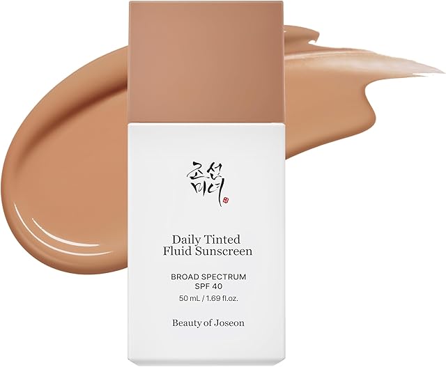 Beauty of Joseon Daily Tinted Fluid Sunscreen 12 Shades for Face Moisturizing Broad Spectrum SPF 40 Korean Skincare 50ml, 169 floz #MY210