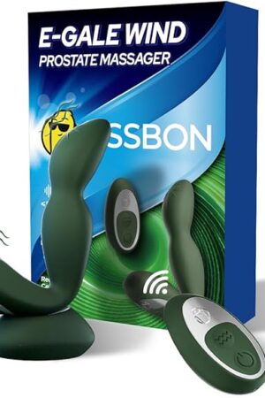 E-Gale Wind Prostate Massager Adult Sex Toy for Men 20 Pleasure Modes Anal Dildo Toys Anal Plug Male Vibrator Wearable Prostate Massage Male Remote Control Vibrator