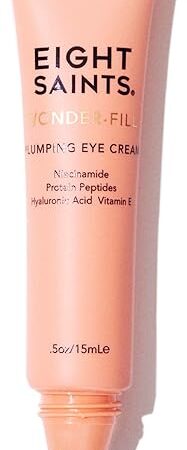 Eight Saints Wonder-fill Plumping Eye Cream, Natural and Organic Anti Aging Under Eye Cream to Plump Skin, Reduce Wrinkles, Fine Lines, and Under Eye Bags, Dark Circles Under Eye Treatment, 05 Ounces