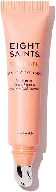Eight Saints Wonder-fill Plumping Eye Cream, Natural and Organic Anti Aging Under Eye Cream to Plump Skin, Reduce Wrinkles, Fine Lines, and Under Eye Bags, Dark Circles Under Eye Treatment, 05 Ounces