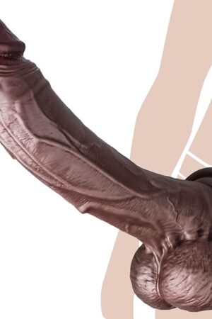 12 Inch Huge Realistic Dildo Sex Toys, Black Big Dildos with Strong Suction Cup for Hands-Free Play, Anal Toys Silicone Thick Dildo for G Spot, Penis Adult Toys Sex Toy for Women Men Couples Gay