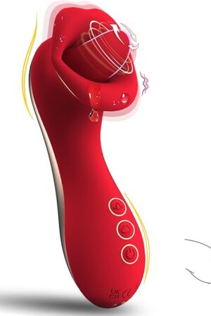 Vibrator Adult Sex Toys for Women, Upgrade Stimulator Clitoris Vibrator,Nipple Toys for Pleasure, Female Sex Toys 10-Frequency Rotation and Tongue VibratorsSexual Pleasure Tools for Women