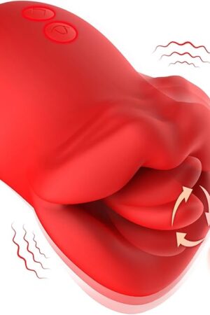 Clitoral Licking Tongue Rotating Vibrator - Adult Oral Toys Female Clit Nipple G-Spot Anal Silicone Stimulator with 7 Powerful Modes, Waterproof Adult Woman Sex Toys & Games for Women Couples Pleasure