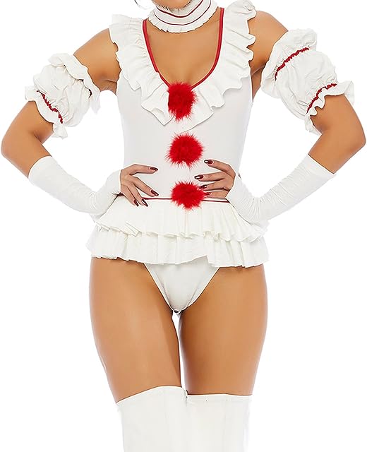 womens Let's Play a Game Sexy Movie Clown Character Costume