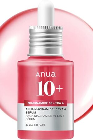 ANUA Niacinamide 10 + TXA 4 Serum, Hyaluronic Acid, Tranexamic acid, Vitamin B12, Facial Serum for Glass Skin, Clarifying, Radiant Complexion with Natural Color, Korean Skin Care (30ml /101 floz)