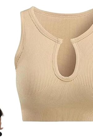 A Crop Top Don't Wear a Bra, Sexy Sleeveless for Women Tops,Breathable Shockproof Tight Fitness Tops