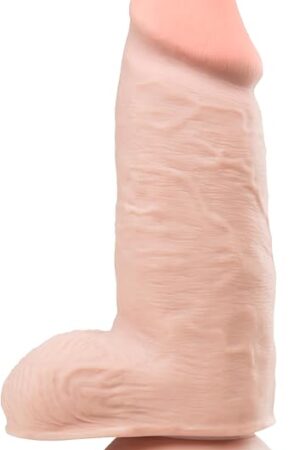 Eden Adult Sex Toys - Realistic Dual-Density Giant Dildo with Suction Cup - 10 Inch - 3" Wide Huge Thick Strap On Penis for Hands-Free Vaginal G-Spot & Anal Pleasure - Women Men & Unisex - Beige