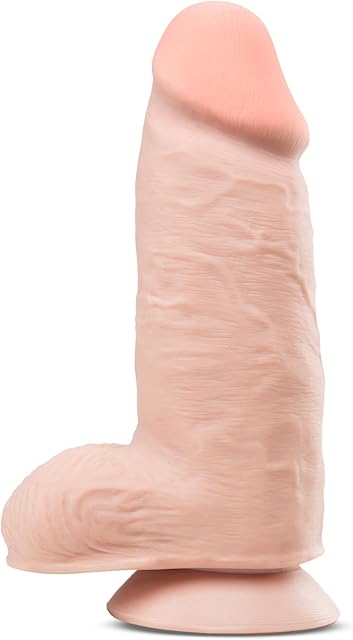 Eden Adult Sex Toys - Realistic Dual-Density Giant Dildo with Suction Cup - 10 Inch - 3" Wide Huge Thick Strap On Penis for Hands-Free Vaginal G-Spot & Anal Pleasure - Women Men & Unisex - Beige
