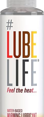 #LubeLife Water-Based Warming Lubricant, Personal Warming Lube for Men, Women and Couples, Non-Staining, 4 Fl Oz