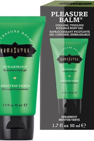 KAMA SUTRA Pleasure Balm Sensations Spearmint  Cooling, Tingly Gel for Foreplay Fun - 1.7 fl oz/50 ml