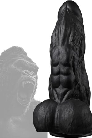 3 Inch Diameter BBC Huge Thick Dildo, 10 Inch Monster Big Black Dildos with Strong Suction Cup, Realistic Silicone Large Anal Dildos Adult Sex Toys for Gay Female Mastuabtion
