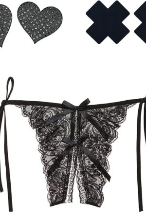 Women's Side The Thong Lace Panties Underwear