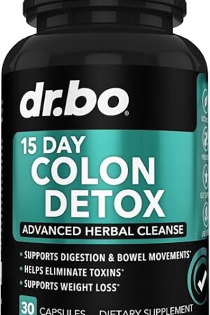 Colon Cleanser Detox for Weight Flush - 15 Day Intestinal Cleanse Pills & Probiotic - Fast Natural Laxative for Constipation Relief - Bowel Movement Supplements for Stomach Bloating, Gut Loss Support