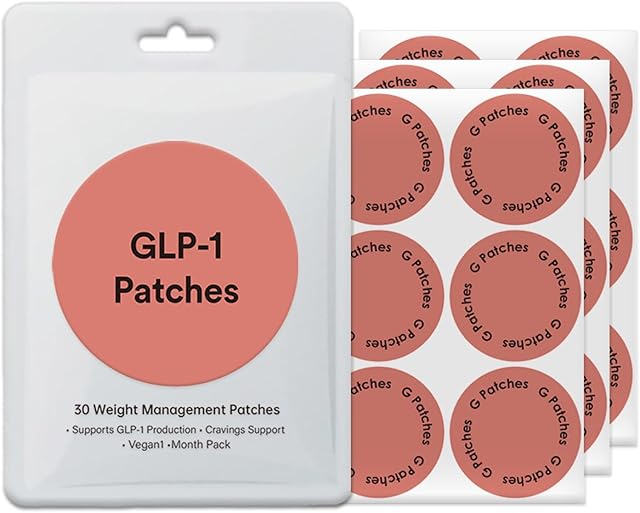 GLP-1 Patches - 30 Count, Natural Ingredients Cosmetic Patch