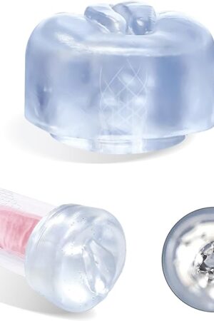 1 Piece Clear Men's Penis Pump Sleeve Masturbator Sleeve Realistic Sleeve Replacement Seal Cap for Male Enhancement for Stronger and Larger Erections Pocket Vaginal Opening mountings