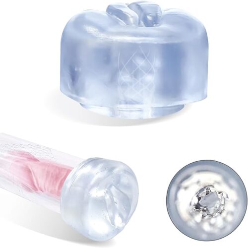 1 Piece Clear Men's Penis Pump Sleeve Masturbator Sleeve Realistic Sleeve Replacement Seal Cap for Male Enhancement for Stronger and Larger Erections Pocket Vaginal Opening mountings