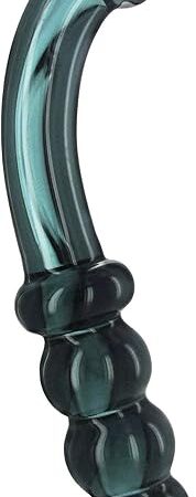 Hamsa Glass Dildo - Smokey Jade