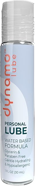 Dynamo Wellness Water-Based Personal Lubricant ? Non-Staining Lube for Men, Women & Couples ? Paraben-Free, Glycerin-Free ? 1oz Travel Size