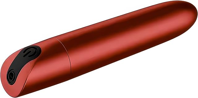 Burgundy Bullet, One Button, Clitoral Stimulator, 7 Modes, 3 Intensity Settings, Magnetic USB Charge Port IPx6 Water Proof, for Women and Adults