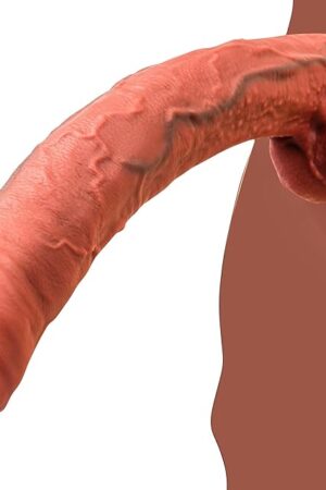 11 Inch Uncut Realistic Huge Dildos,Lifelike Penis Foreskin Dildo Real Skin Dual Density Silicone Dildo,Giant G Spot Anal Dildos for Women and Men Adult Sex Toys for Sexual Pleasure