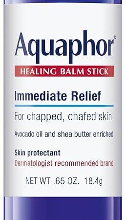 Aquaphor Healing Balm Stick, Skin Protectant with Avocado Oil and Shea Butter, 065 Oz Stick