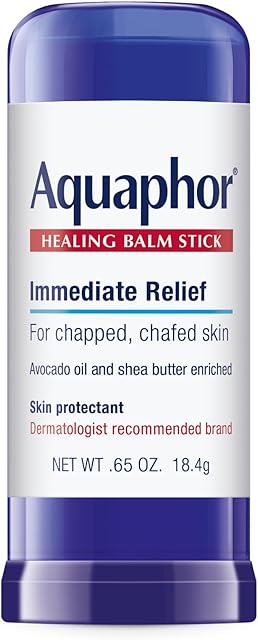Aquaphor Healing Balm Stick, Skin Protectant with Avocado Oil and Shea Butter, 065 Oz Stick