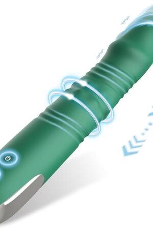 G Spot Beaded Thrust Vibrator, Adult Sex Toys, Clitoral Stimulator Dildo, 3 in 1 Vibrator, 10 Thrust and Rotating Twisted Bead Patterns for Female or Couples Entertainment