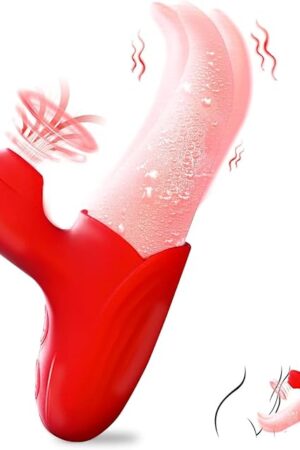 10-Speed Sucking Vibrator for Women - Clitoral & G-Spot Stimulator with Tongue Licking Technology, Rechargeable Waterproof Silicone Adult Toy for Couples Play