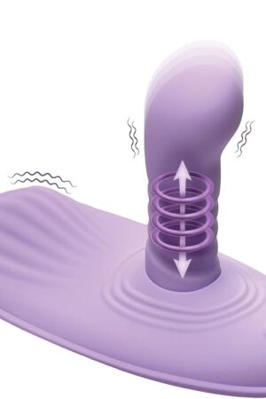 Vibrating Thrusting Pad Vibe Grinder Rideable Dildo Vibrator Penis Small Sex Fucking Machine Saddle for Woman Fuck Toys Clit Anal Massager Vaginal Vibepad Clitoral with Remote Control [Made in USA]