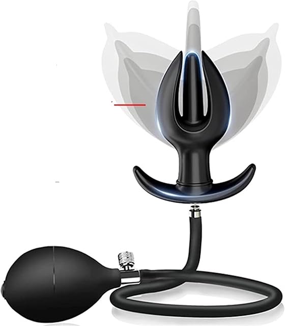 Expand Inflatable Anal Plug Waterproof Butt Sex Toy Soft Silicone ButtPlug Anal Dilator Anus Extender Massager(Type-9)