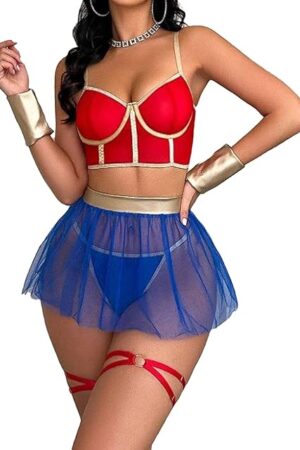 Women's Sexy Princess Lingerie Set - Fairytale Cosplay Fantasy Warrior Costume