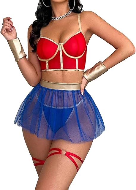 Women's Sexy Princess Lingerie Set - Fairytale Cosplay Fantasy Warrior Costume