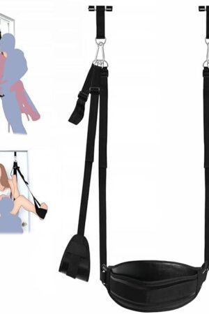 Generic Hold to 300Lbs Over The Door Swing Sex Adult Swing for Couples Sex Frequent Flyer Door Swing Adult Door Swing for Couples Bedroom Hanging Swing Sling Heavy Duty Sex Furnitures Sweater F3A