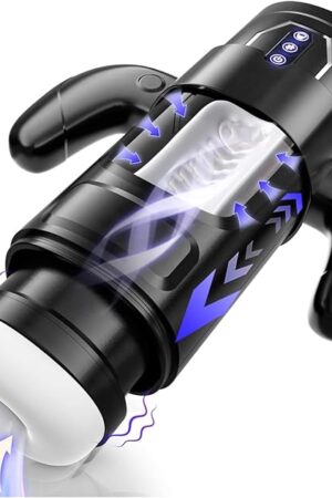 Electric Male Masturbator - 6 Thrusting & 3 Suction Automatic Male Masturbation Cup with Handle Penis Pump Pocket Vagina Stroker Stimulator for Adult Men PM11513