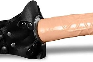 LeLuv Universal Strap-On Dong for Head Leg Knee Face Harness 7 Inch Dong