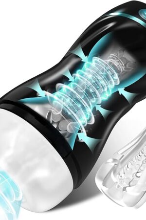 Automatic Male Masturbator Sex Toys for Men - Hands Free Masturbators Blowjob Toy with 7 Vibrating & Sucking Modes, Male Stroker Penis Pump for Training, Pocket Pussy Adult Men Sex Toy & Games