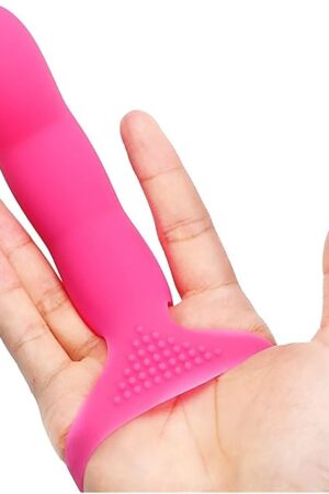 G-spot Strap On 7 Speeds Finger Vibrator Silicone Clitoris Stimulator Sex Toys for Women