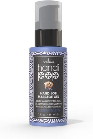 Handipop Edible Massage Gel | Hand Job Gel (Blueberry Muffin, 2 fl. oz.)