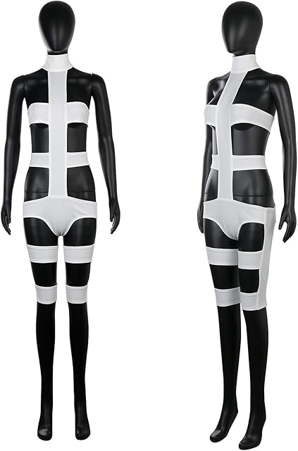 Fifth Element Cosplay Leeloo Costume Sexy Lingerie Set Women Futuristic White Strappy Harness Party Bodysuit