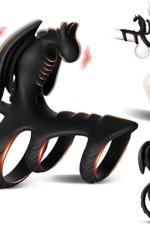Vibrating Cock Ring Sex Toys for Men - Penis Rings Dragon-Shape Male Sex Toys with 10 Vibration Modes for Erection Enhancing Long Lasting Stronger, Adult Sex Toys & Games for Men Couples
