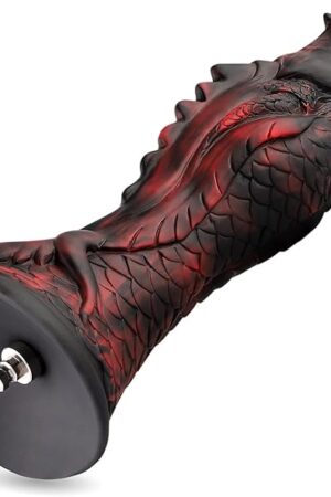 Hismith 10.2 Silicone Dildo, 7.8 Insertable Length with KlicLok System, The Evil Fisher - Fantastic Series