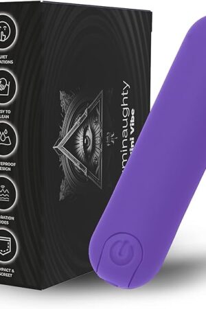 Bullet Vibrator - Mini Vibrator for Women, Clitioral Stimulant Tool, Discreet & Travel-Friendly Vibrator Bullet, USB Rechargeable Adult Toys with 10 Vibration Modes (Purple)