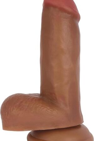 Curve Novelties Jock Medium Suction Cup Dildo with Balls - 6"